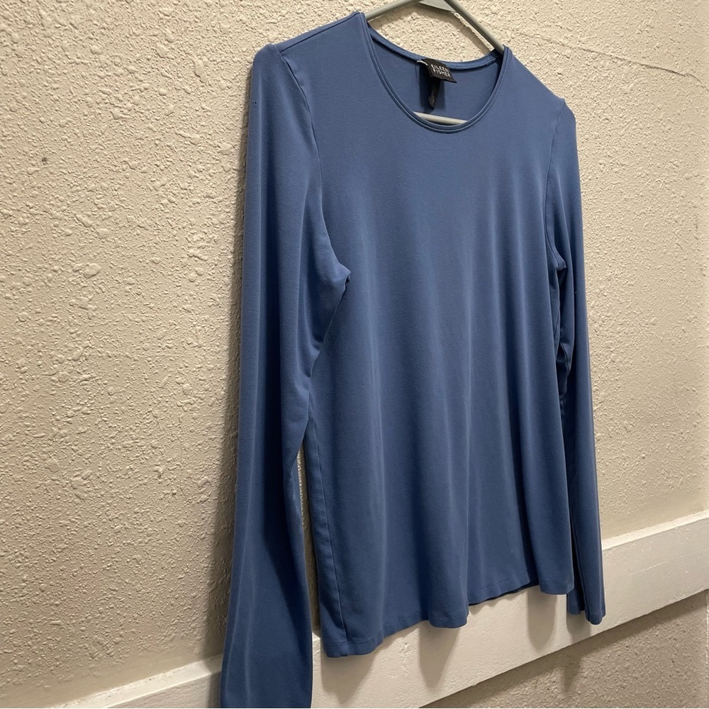 Eileen Fisher Blue Long Sleeve Shirt - Picture 3 of 9